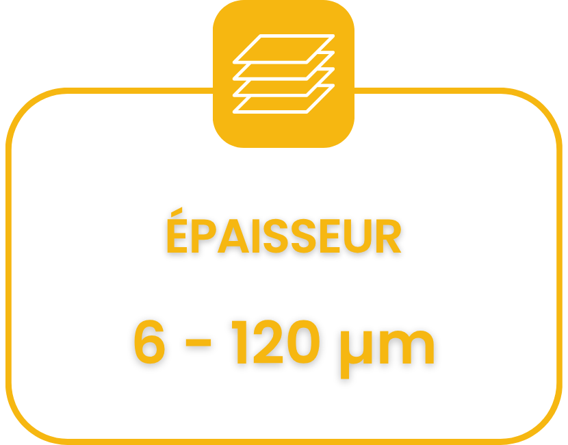 Epaisseur 6a120micron